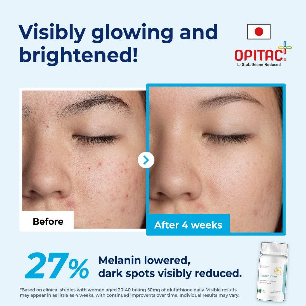 Dr Ann Brightness Combo - Glutathione 30 capsules + Vitamin C 30 Capsules