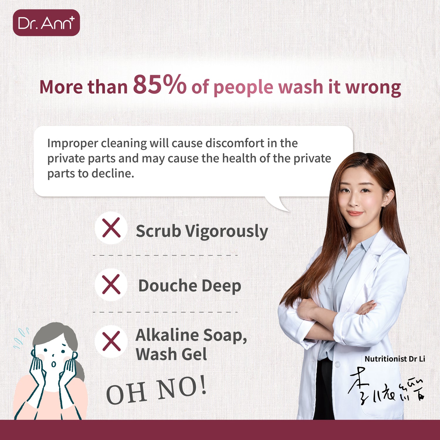 Dr. Ann Feminine Wash - 150ml × 2