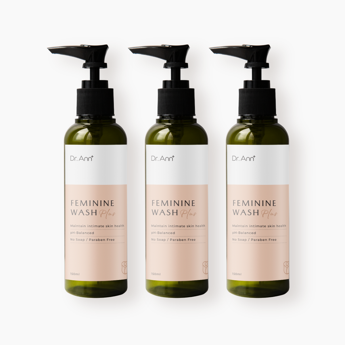 Dr. Ann Feminine Wash - 150ml × 3