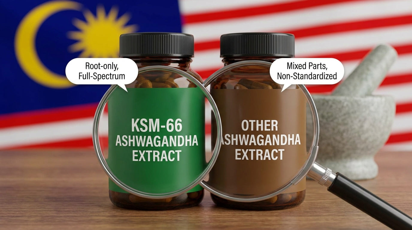 KSM-66 vs Other Ashwagandha Extracts: What Labels Usually Mean (Malaysia Readers)