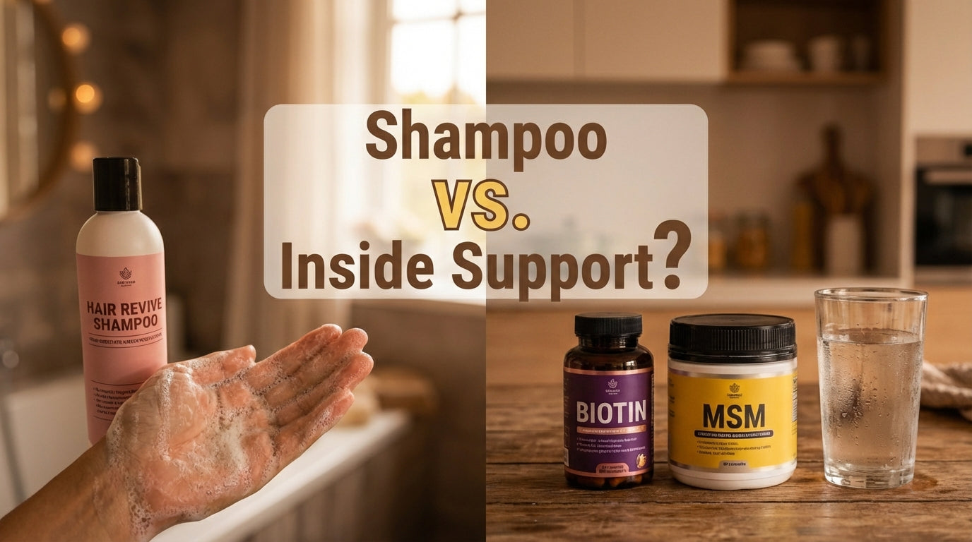 Shampoo vs Inside Support: Can Biotin + MSM Replace Hair Shampoo? (Malaysian Edition)