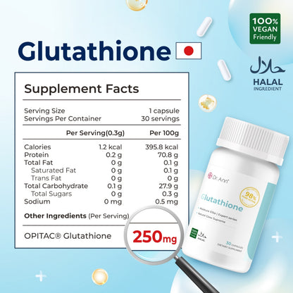 Dr Ann Brightness Combo - Glutathione 30 capsules + Vitamin C 30 Capsules