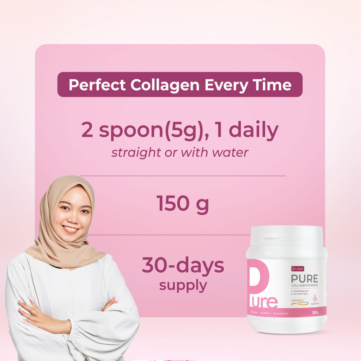 Dr. Ann Pure Collagen - 150g Powder