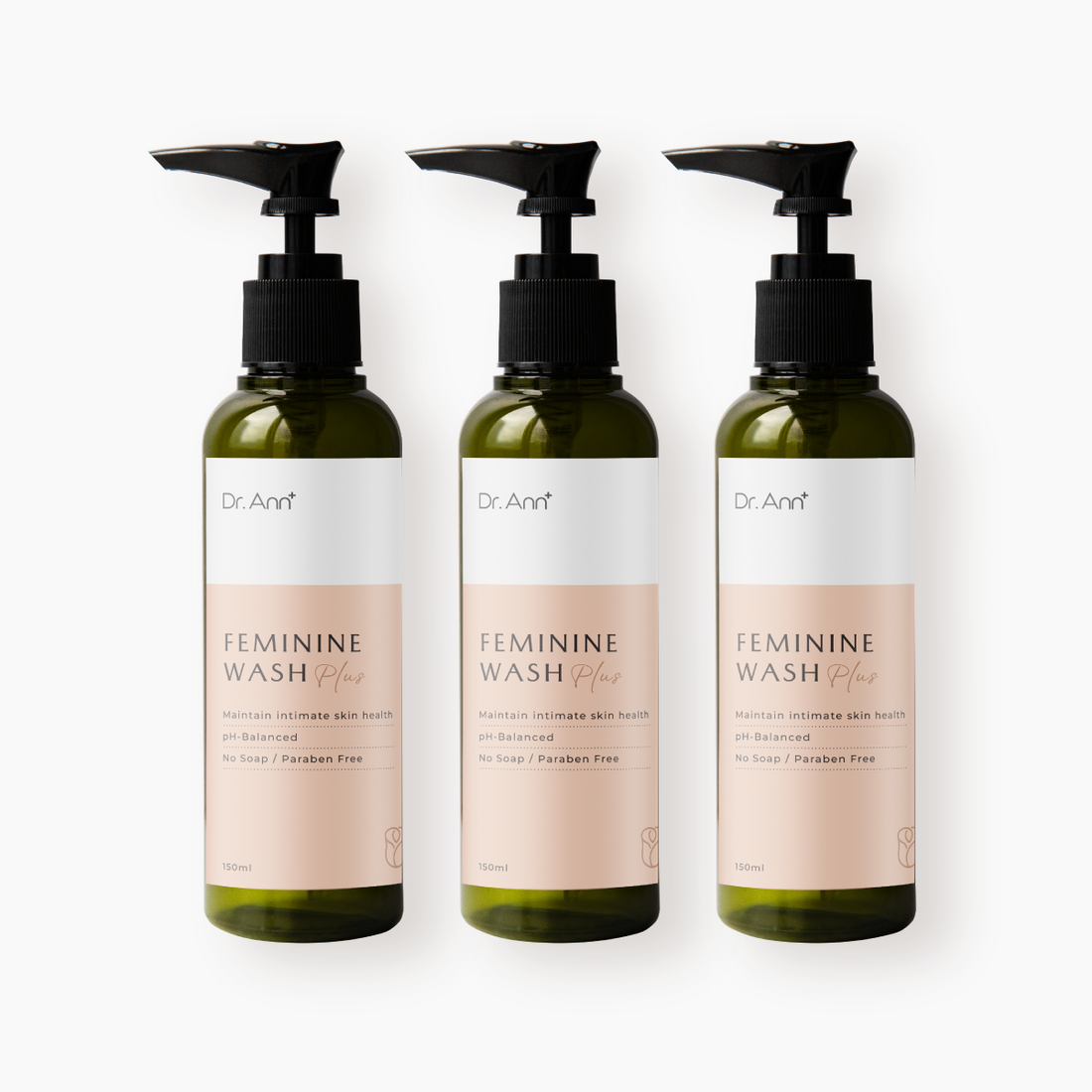 Dr. Ann Feminine Wash - 150ml × 3