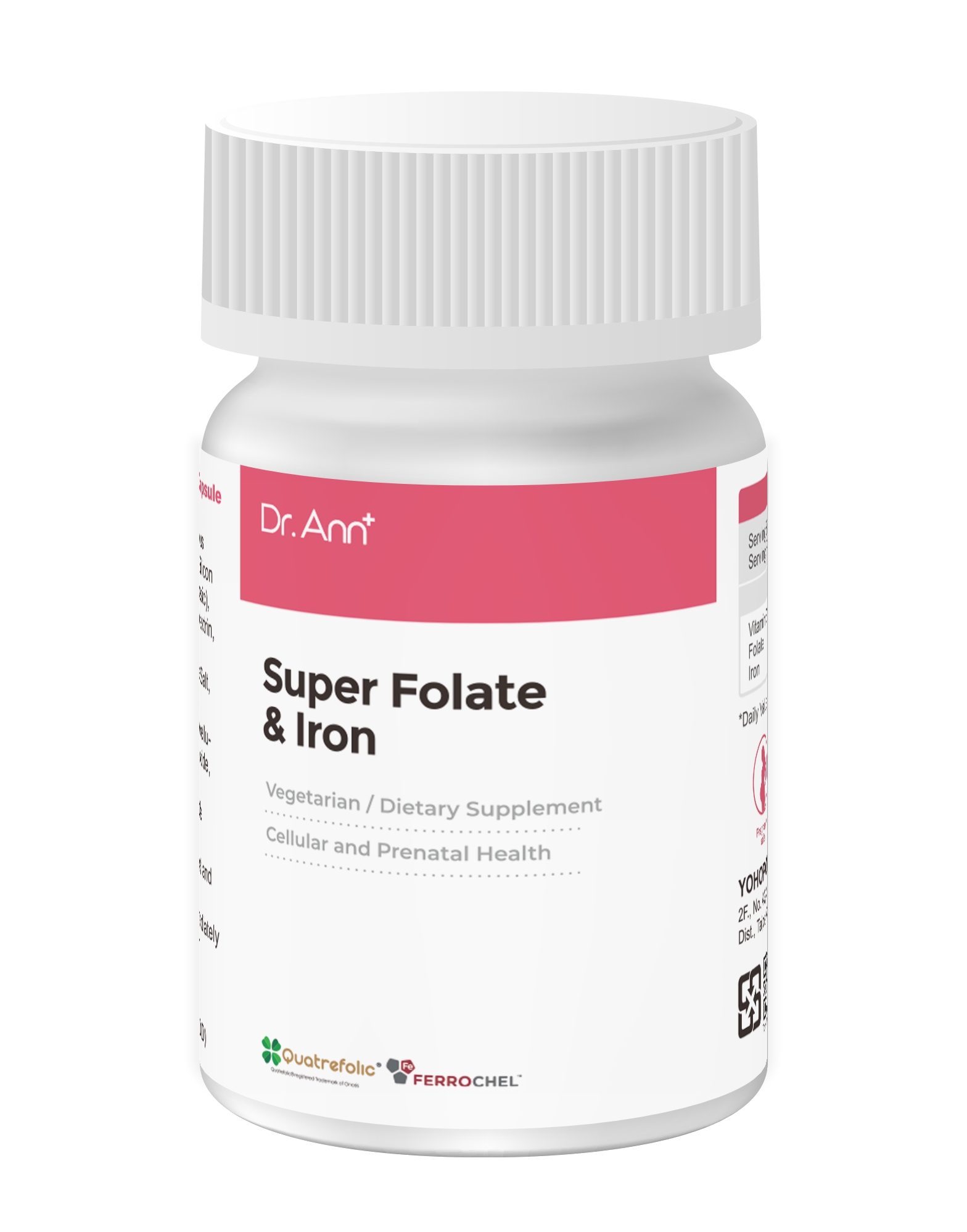 Super Folic Acid + Iron Vegan-Friendly 400mg 60&