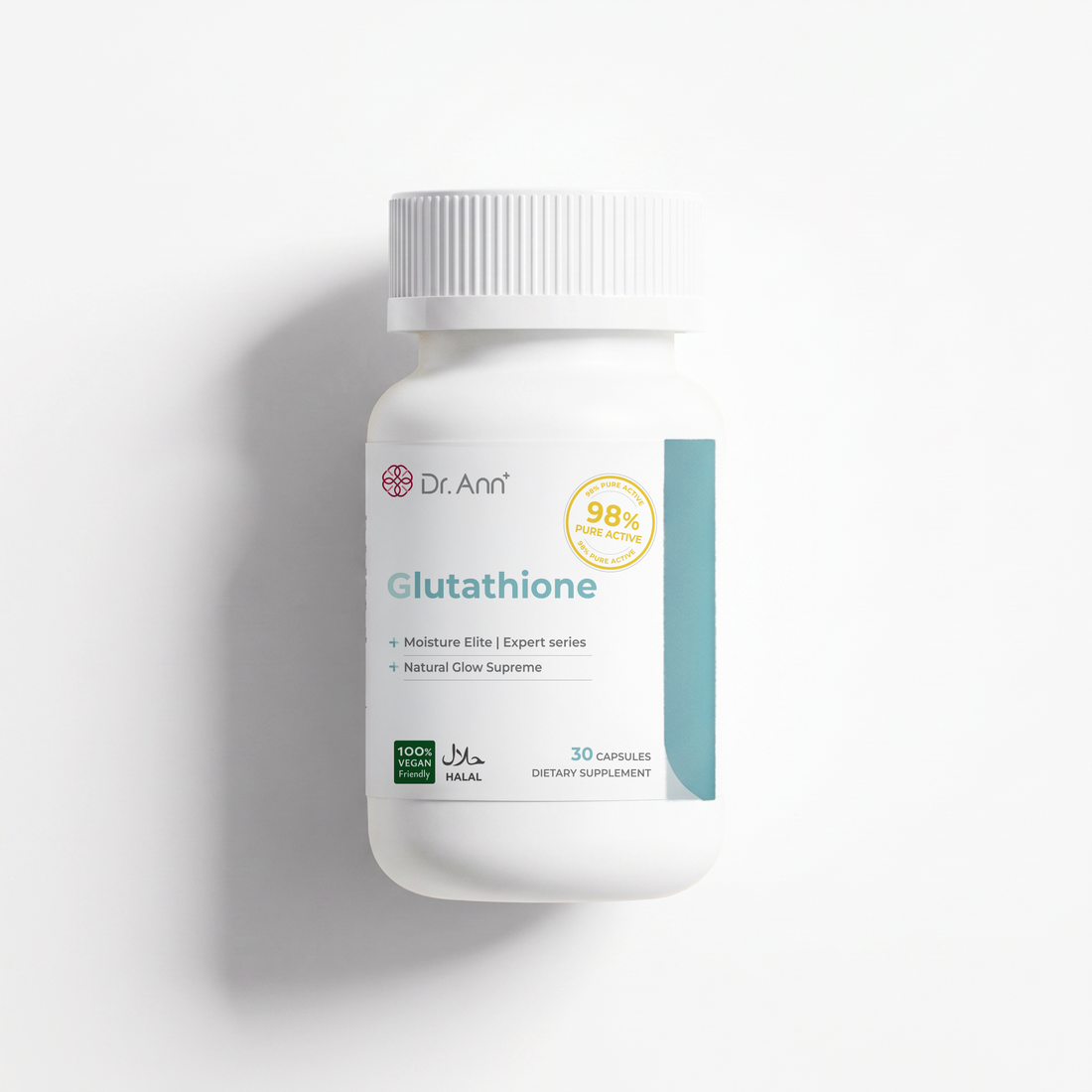 Glutathione — Skin Brightening Support, 98% Purity (30 Capsules)