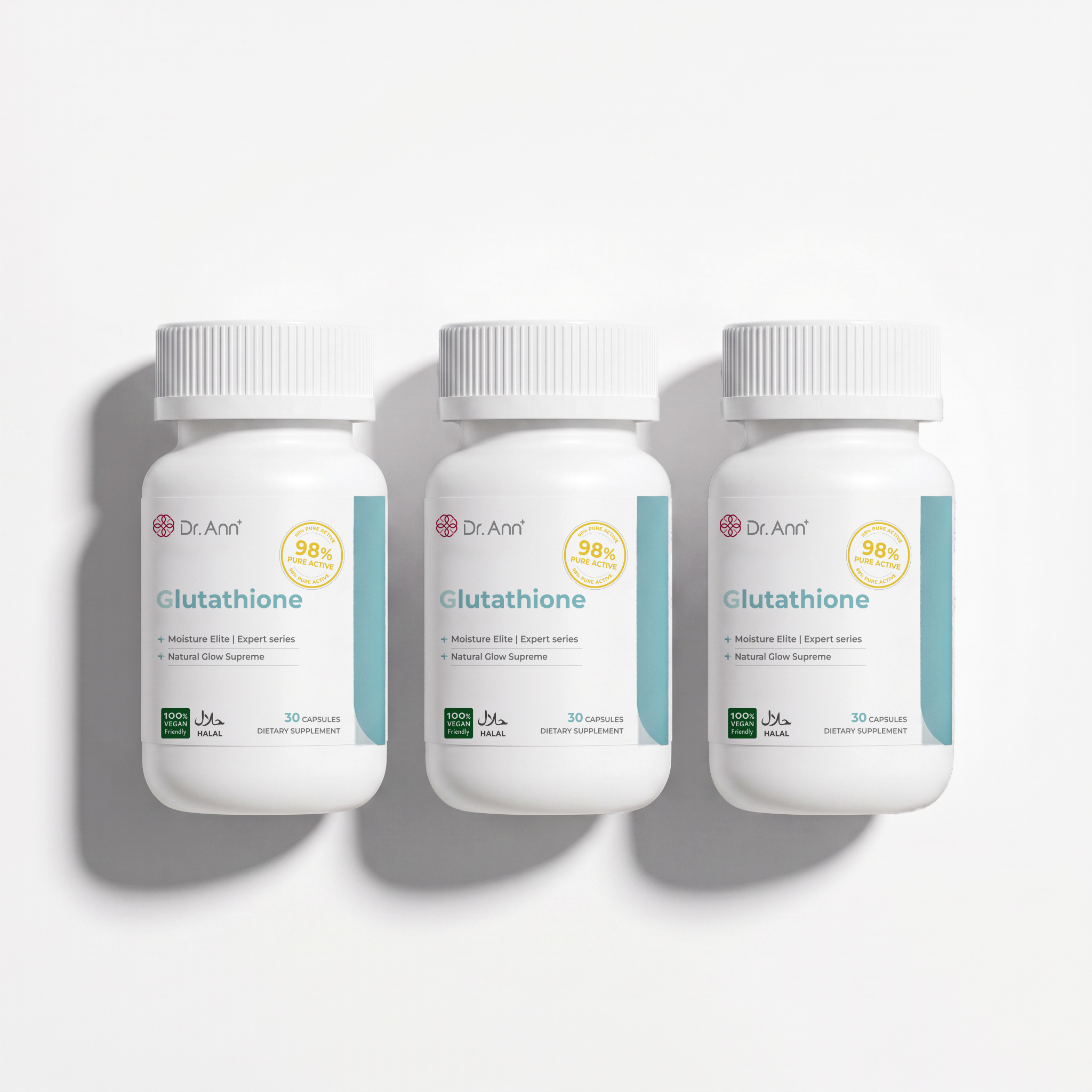 Glutathione — Skin Brightening Support, 98% Purity (30 Capsules)