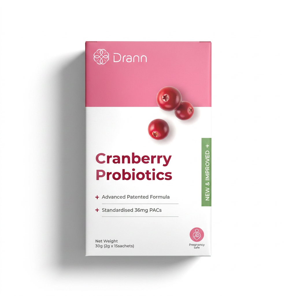 Dr Ann Cran-Max Probiotics NEW Formula | 36mg PACs + 1000mg D-Mannose + 6 Billion CFU | Urinary & Feminine Health | 15 Sachets